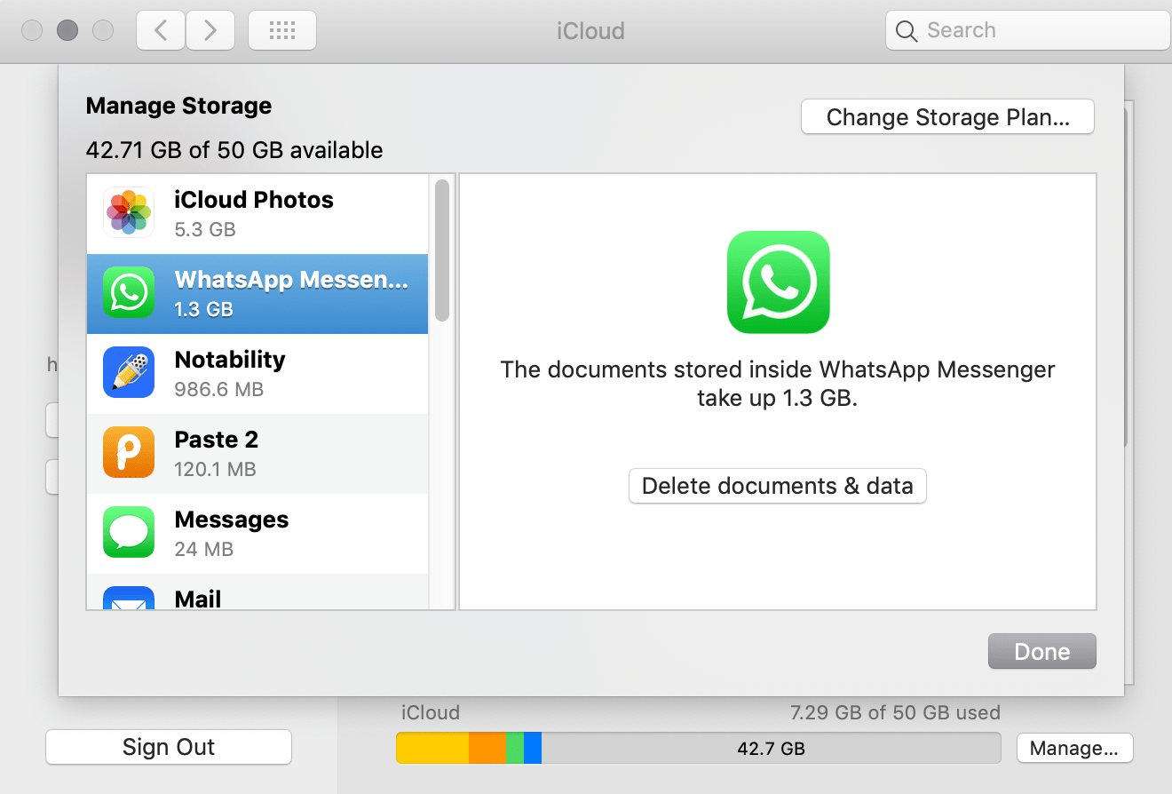 Access WhatsApp backup from icloud