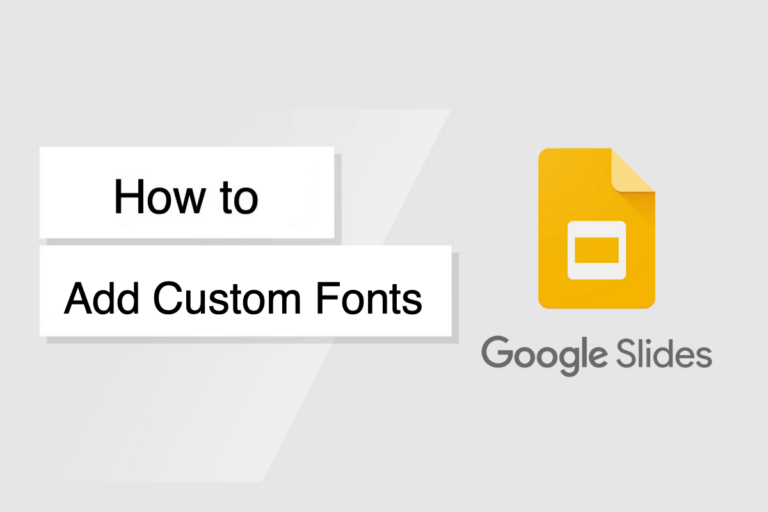 is it possible to add custom fonts to google slides