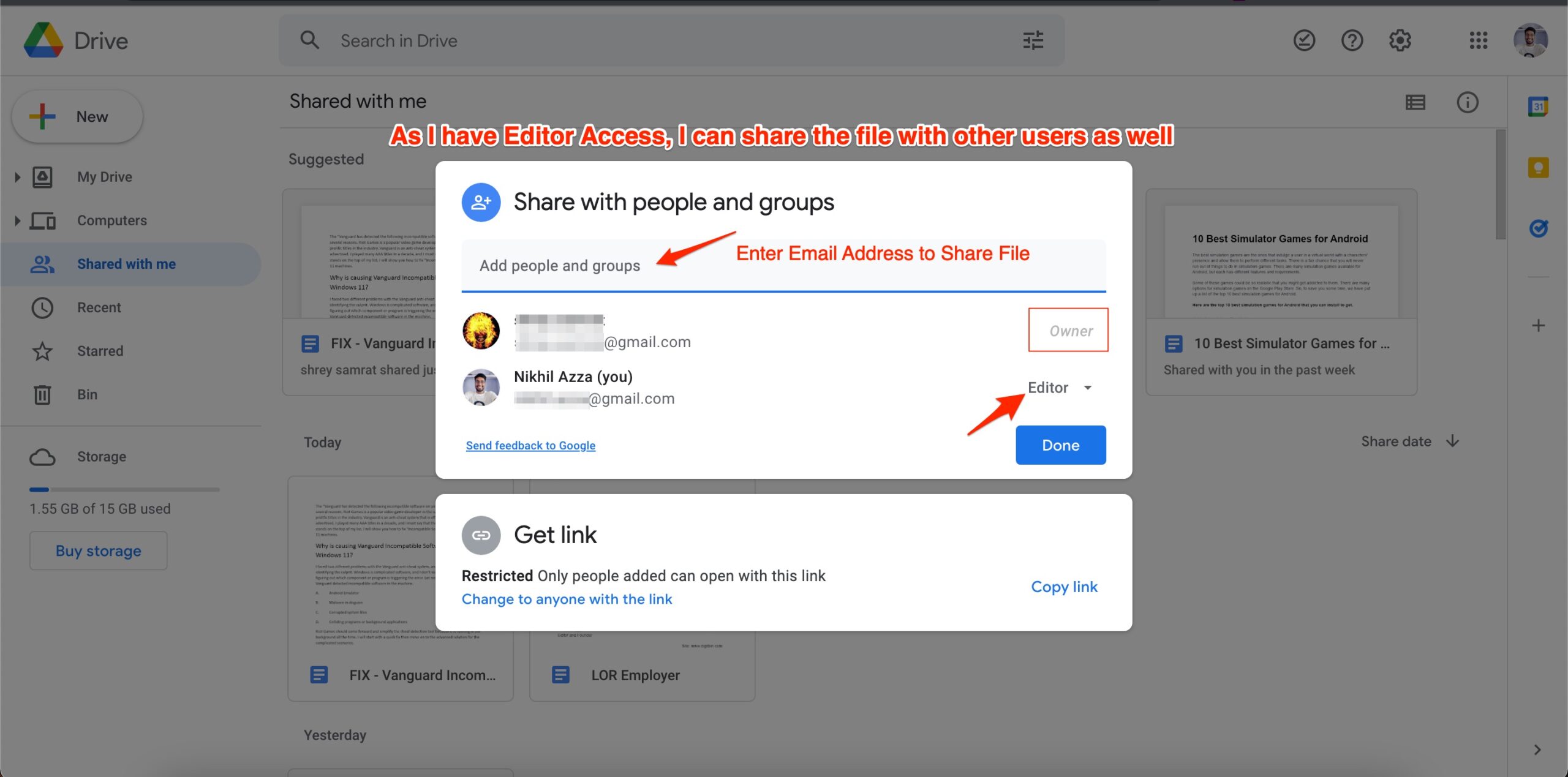 How to Access Shared Files on Google Drive?