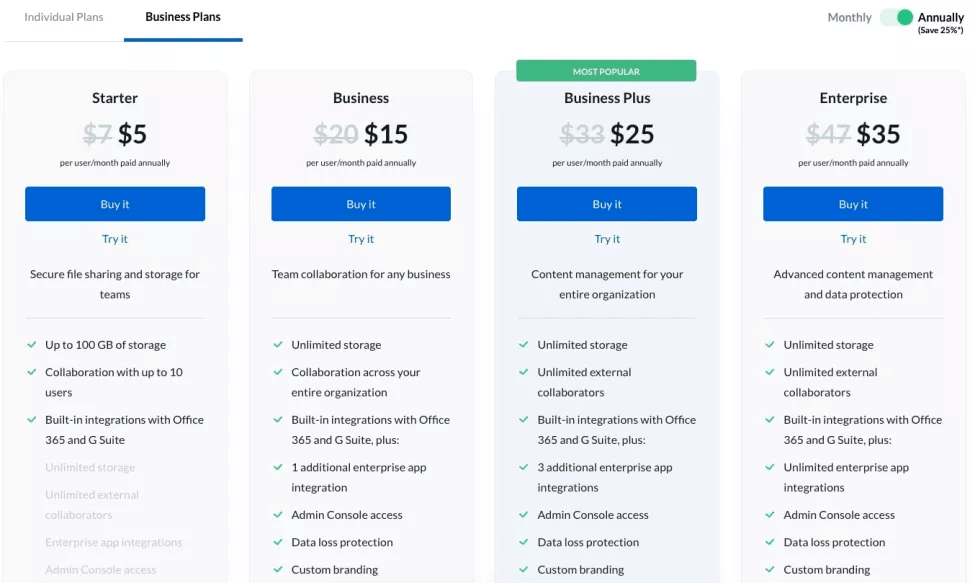 Box Pricing