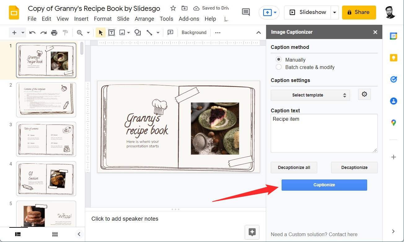 How to Add Image Caption in Google Slides 2023  - 86