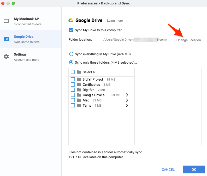 How to Fix Synced Folder is Missing in Backup and Sync  - 18