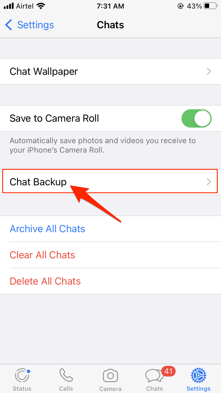 Chat-Backup