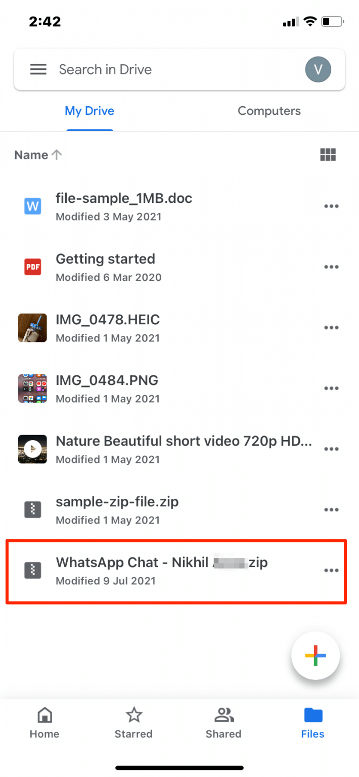 how to transfer google drive photos to iphone