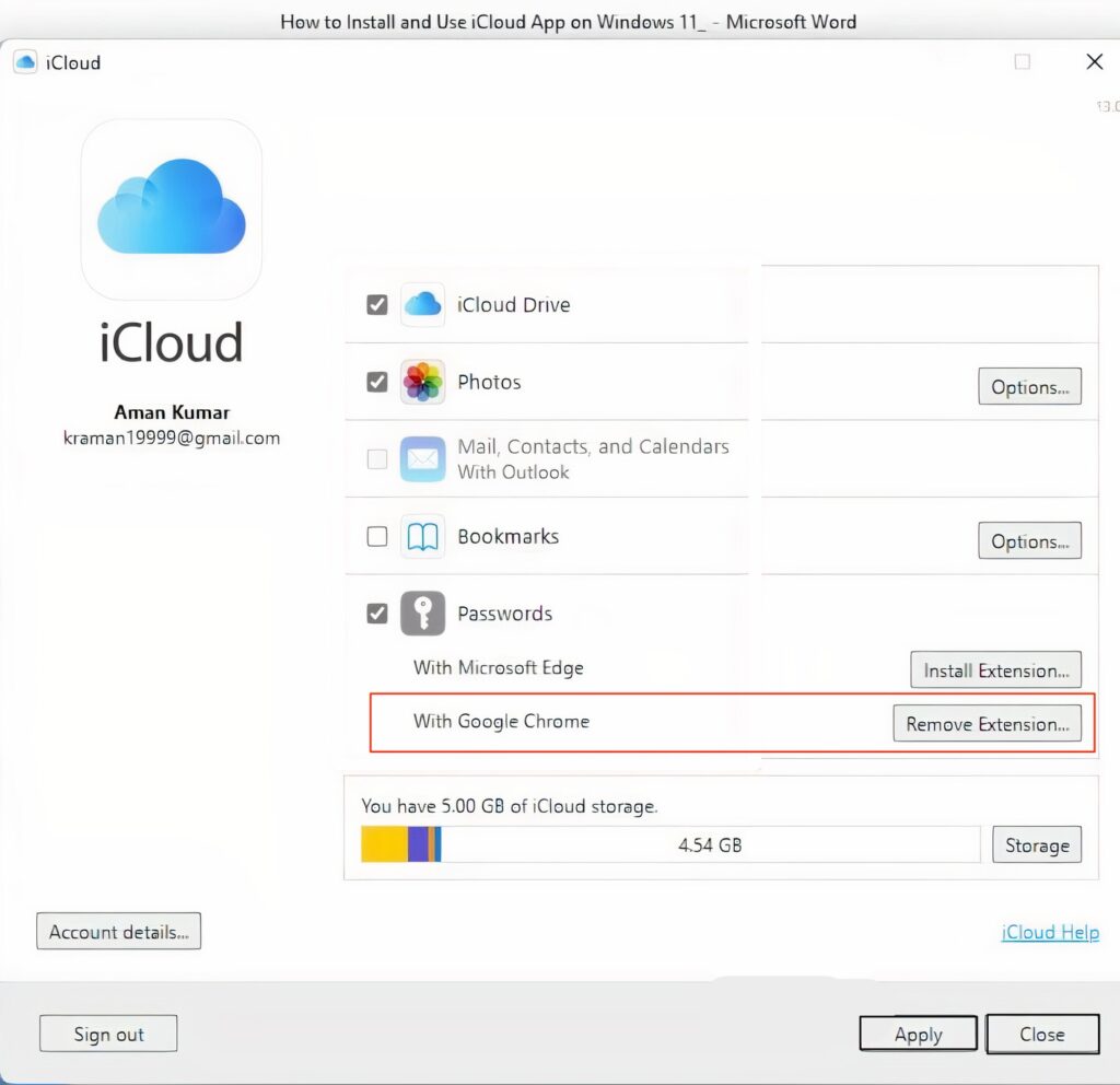 Пароли icloud chrome не работает