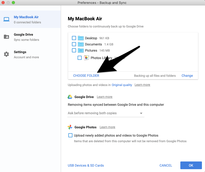 How to Auto Backup Mac Files to Google Drive  - 96