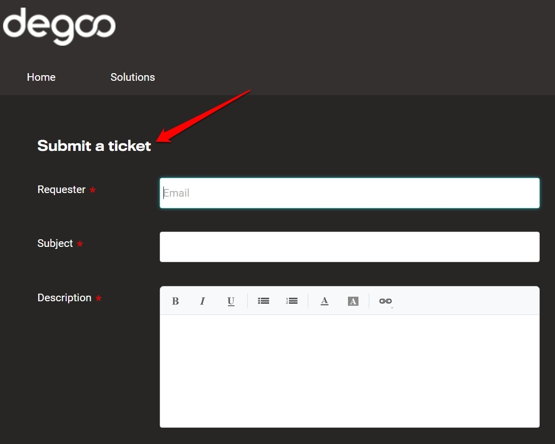 Contact Degoo Support