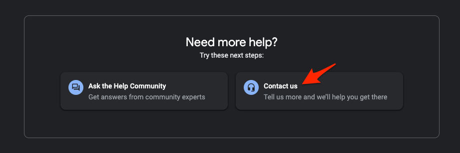 Contact Google Drive Support