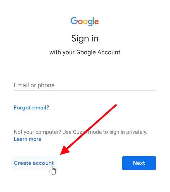 Create Google Account