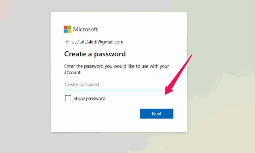 Create Password