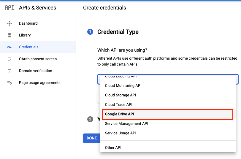 Credential_Type_Google_Drive_API