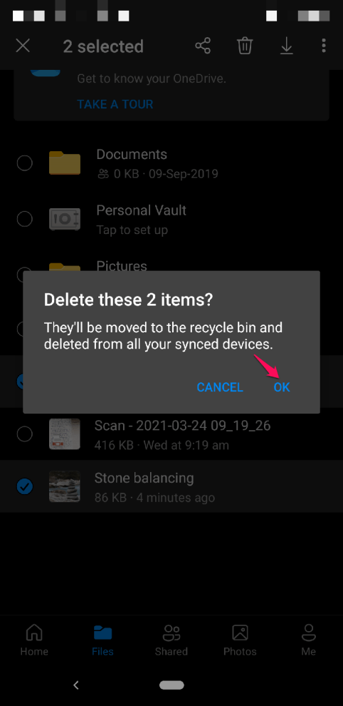 Delete Files to Bin