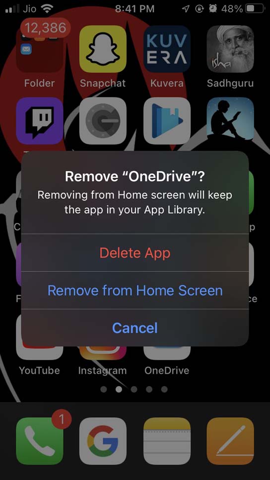Delete OneDrive
