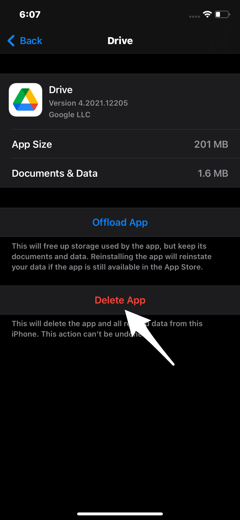 Delete_Google_Drive_App