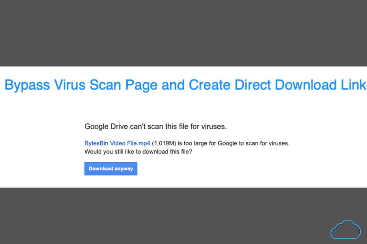 Does Google Drive scan for viruses?