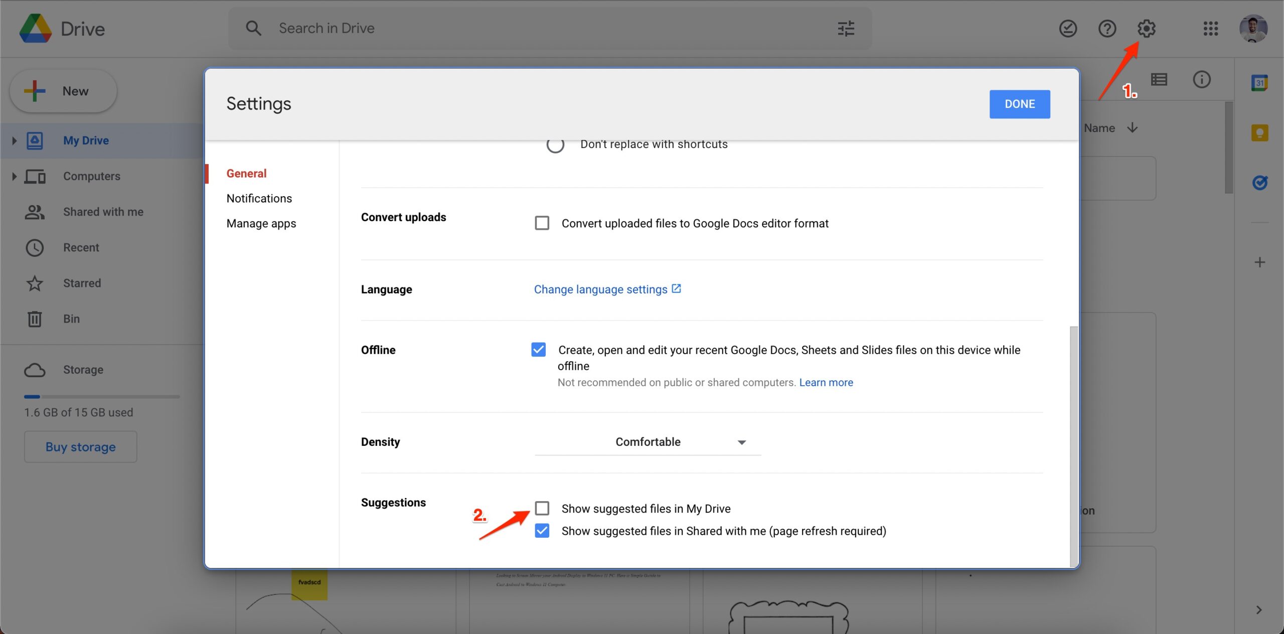 How to Delete Recent Activity in Google Drive  - 76