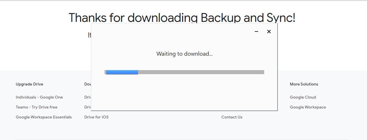 Download backup & sync