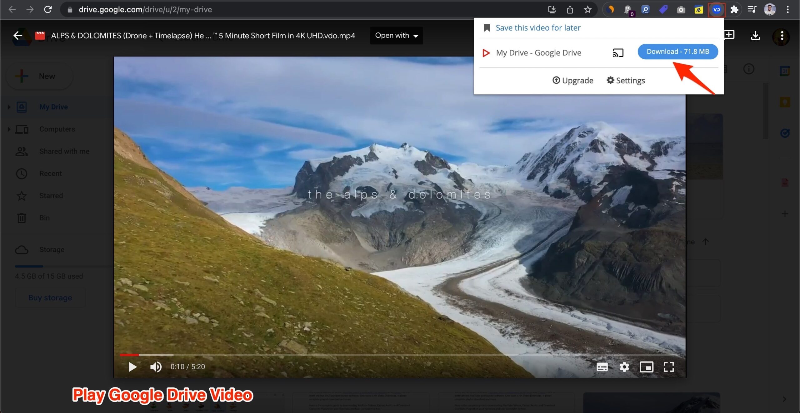 Download Video Using Chrome Extension