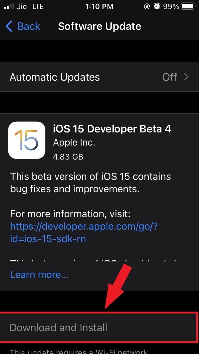 Download and Install iOS