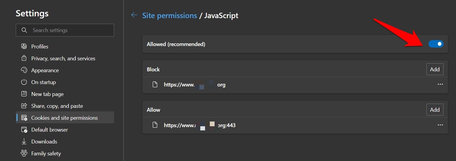 Enable Javascript
