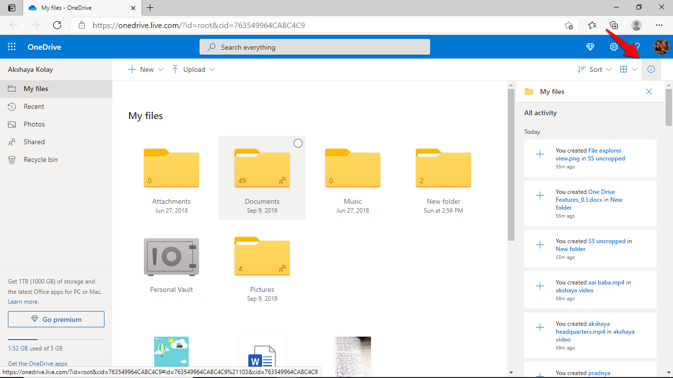 onedrive download files locally