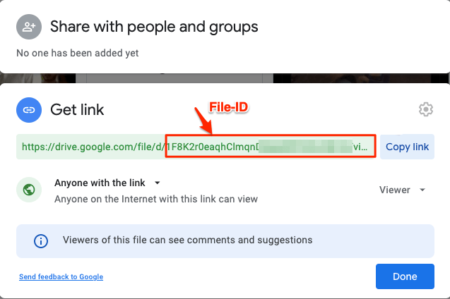 File ID Google Drive Sharing URL Link