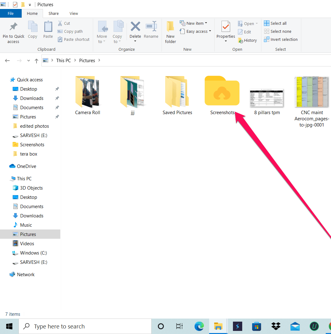 Folder in Windows Explorer