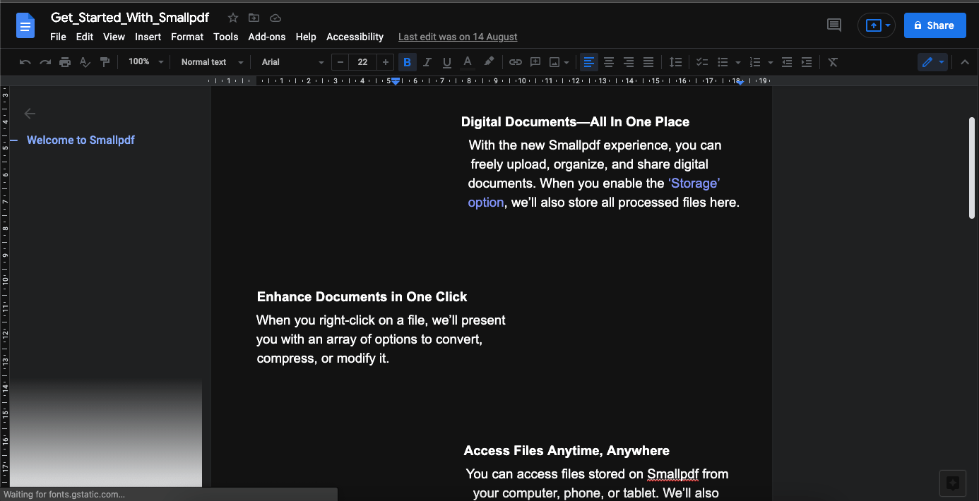 google docs dark mode safari extension