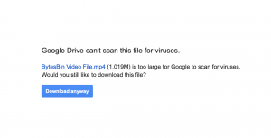 Fix – Google Drive Can’t Scan this File for Viruses