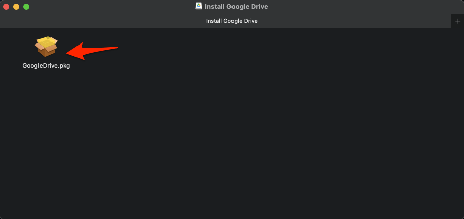 Google Drive PKG File