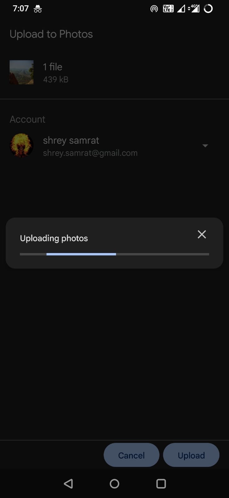 Google Photos Stuck Uploading on Android