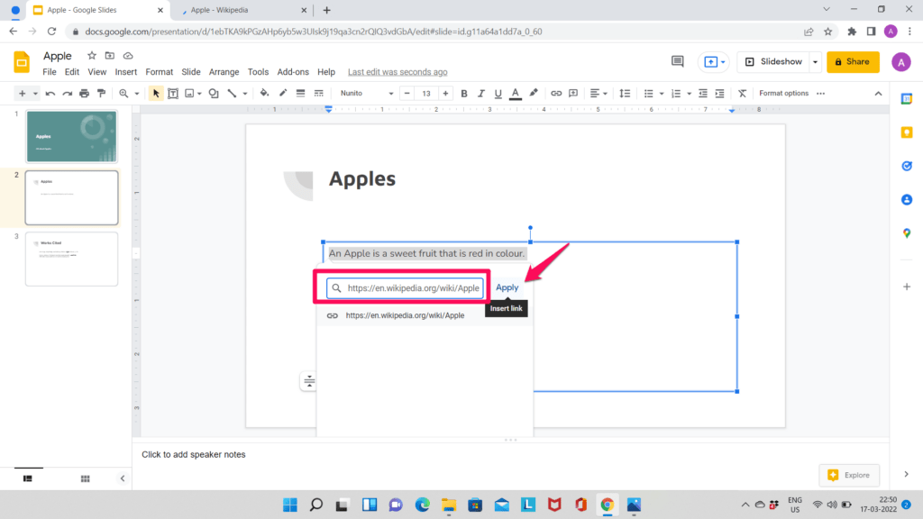 how to cite a google presentation