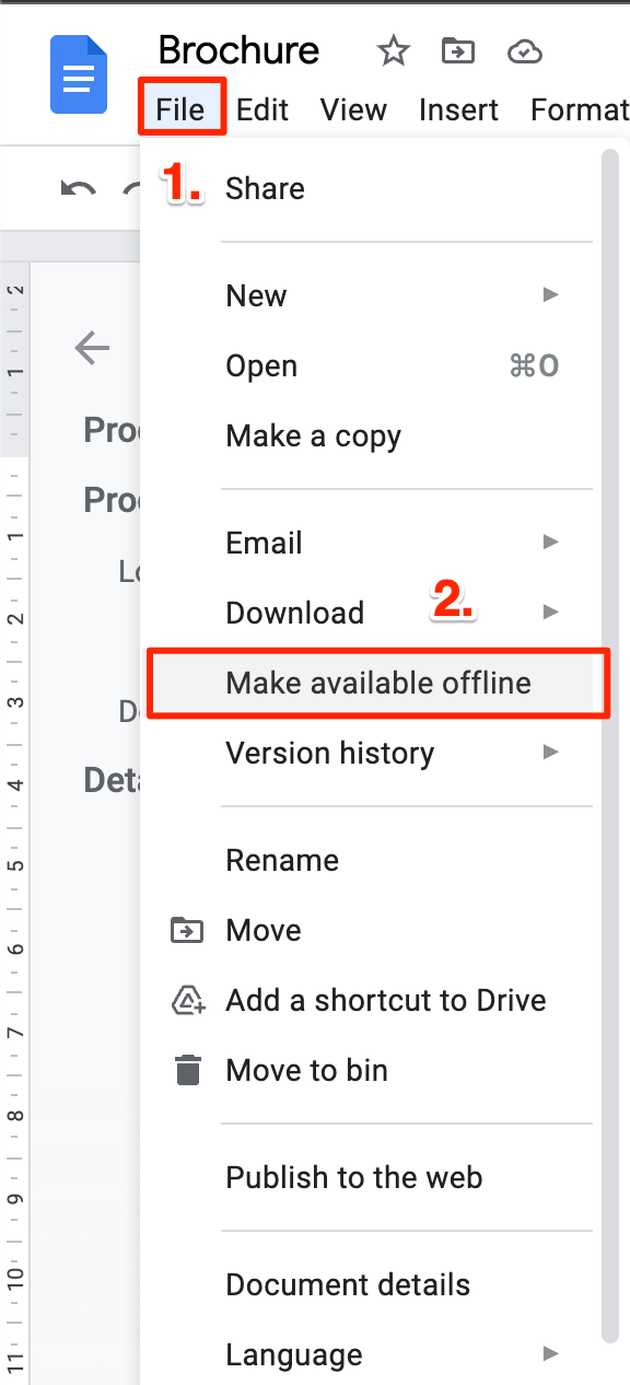 Make Document Available Offline