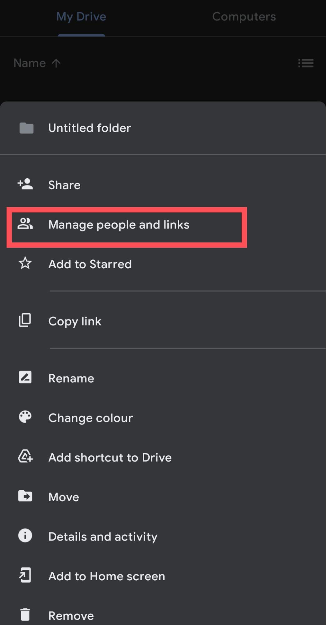 Manage People and Links