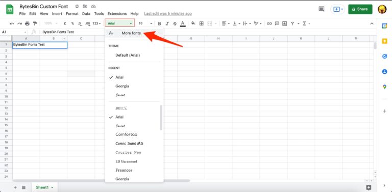 Google Sheets: How to Add Custom Fonts in 2024?