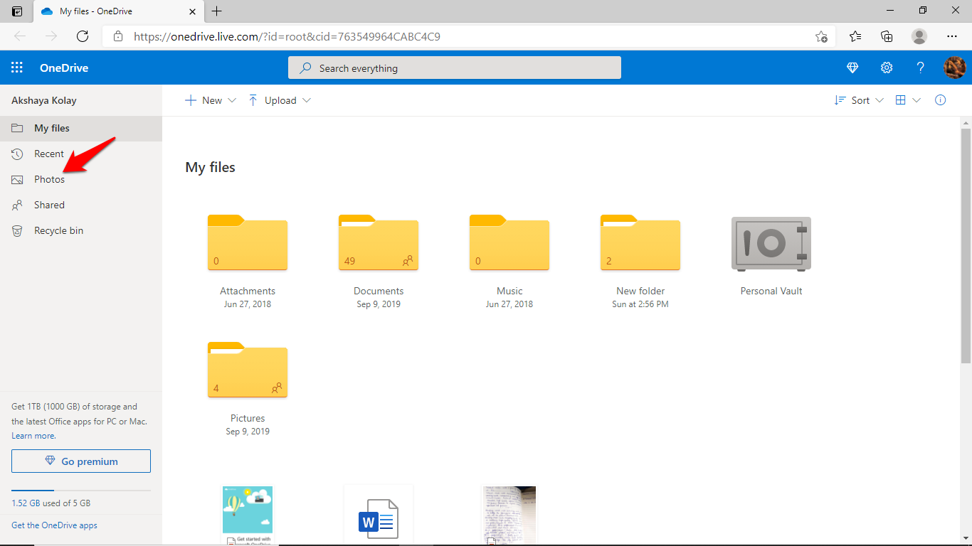 OneDrive Photos