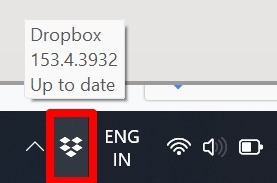 Open Dropbox from Windows Tray