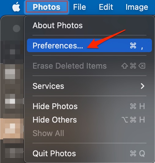 Preferences iCloud Photos