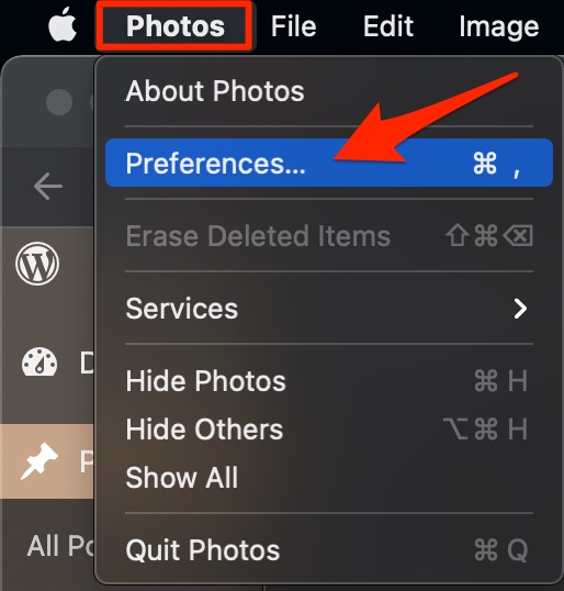 Preferences iCloud Photos
