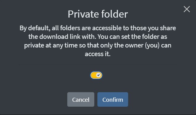 Private Gofile.io folder