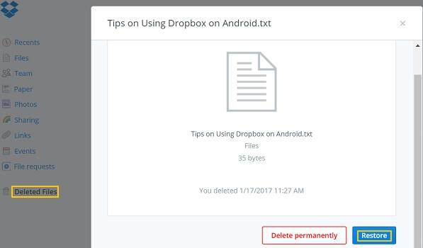 How To Delete Files from Dropbox for Android  - 77