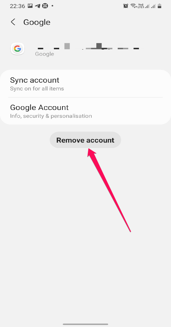 Remove Google Account