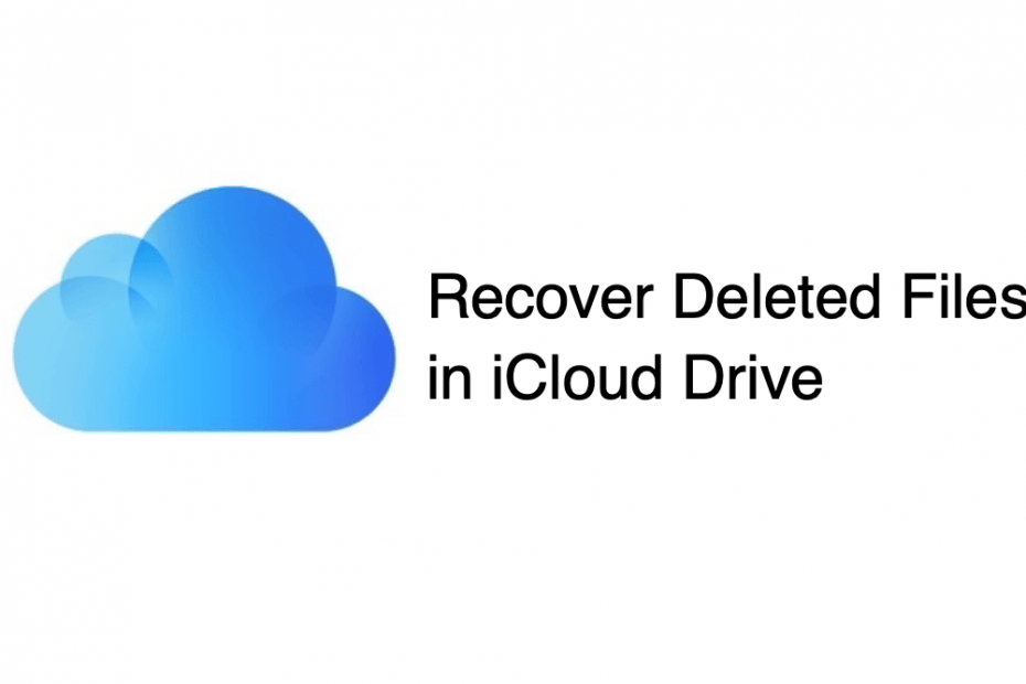 Restore Deleted Files in iCloud Drive