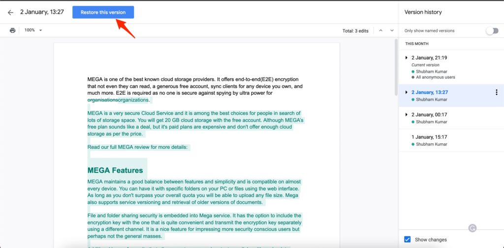 How to Fix Google Docs Not Saving Changes?