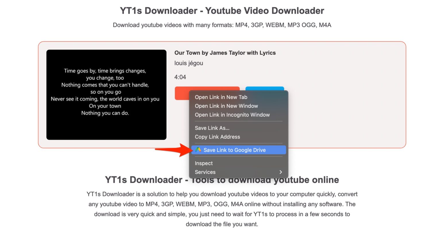 How To Download YouTube Videos To Google Drive 