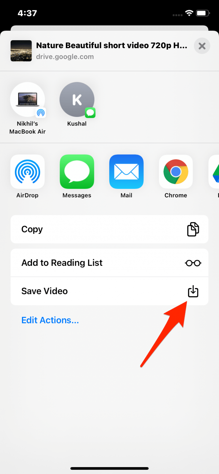 how to download video from google drive to iphone