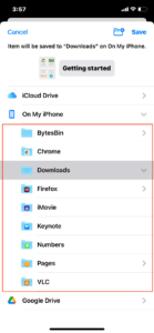 how to download pictures from google drive on iphone