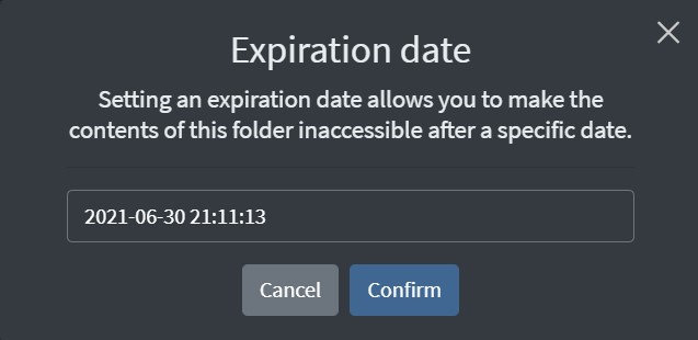 Set Expiry Date