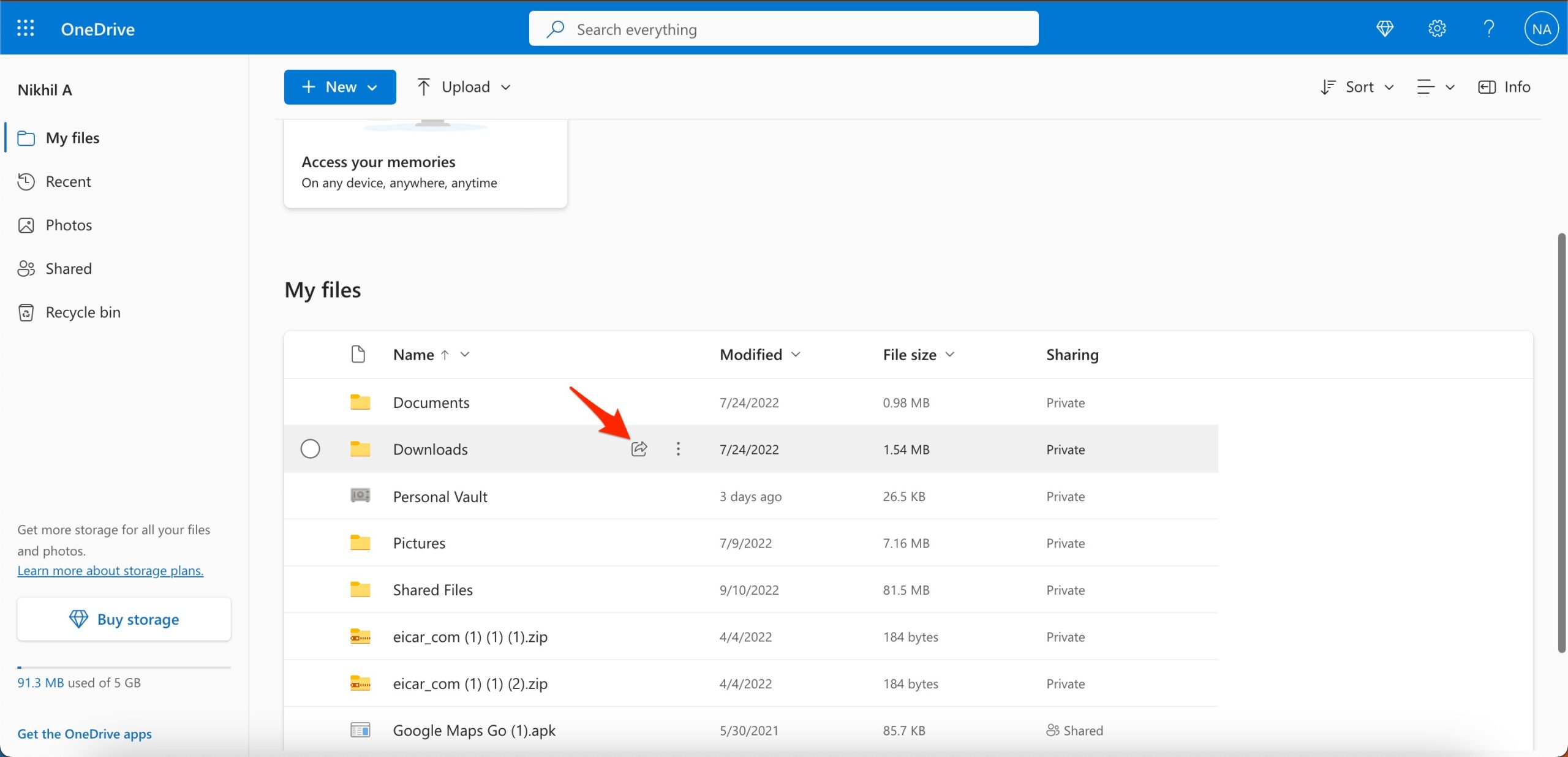 how-to-create-onedrive-sharing-link-on-web