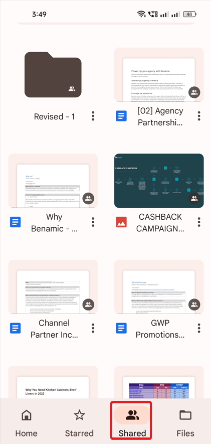 Shared Folder Google Drive